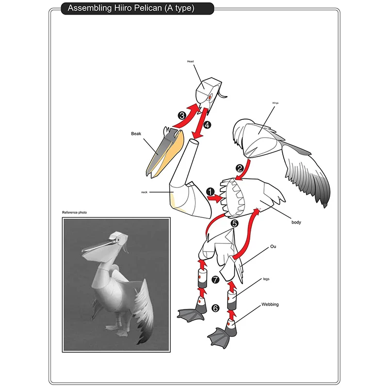 Dalmatian Pelican Origami Art  - Art Craft Center avis et prix