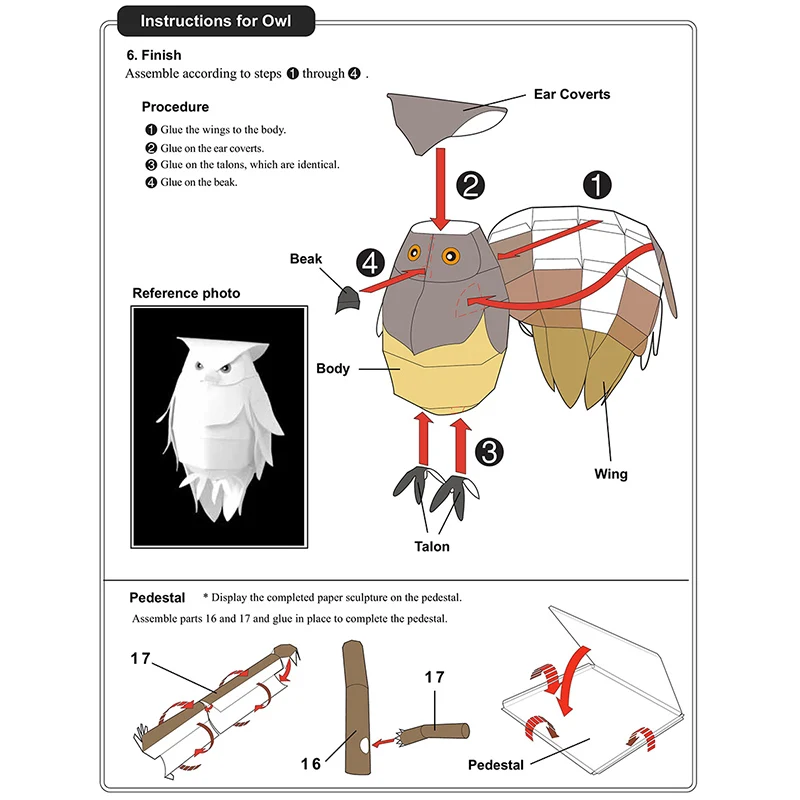Blakiston's Fish Owls Origami  - Art Craft Center avis et prix