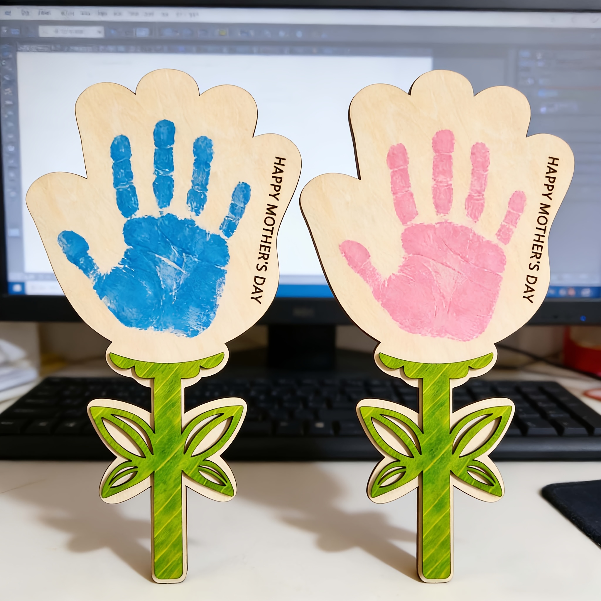 Mother’s Day Wooden Handprint  - Art And Craft For Mother'S Day avis et prix