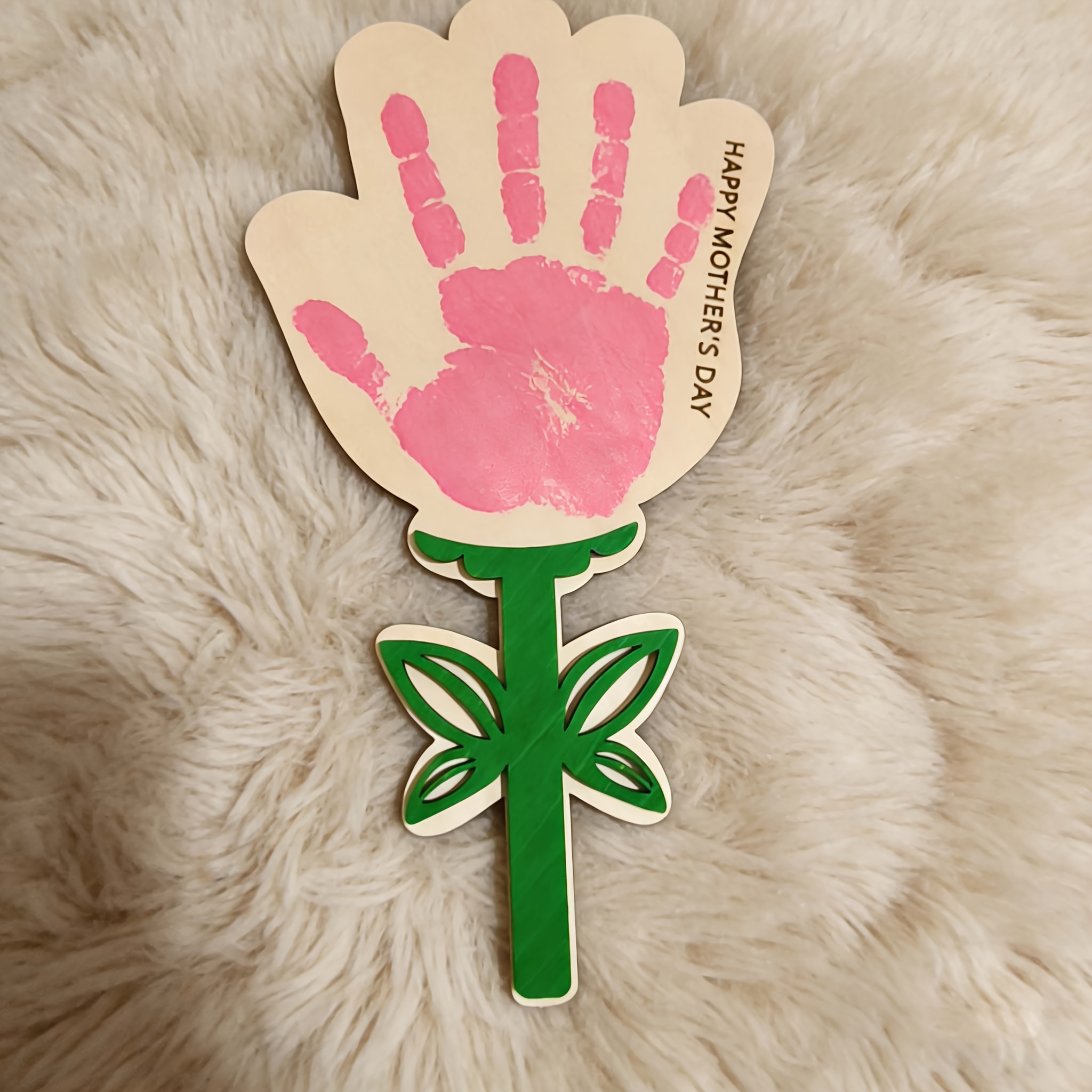 Mother’s Day Wooden Handprint  - Art And Craft For Mother'S Day avis et prix