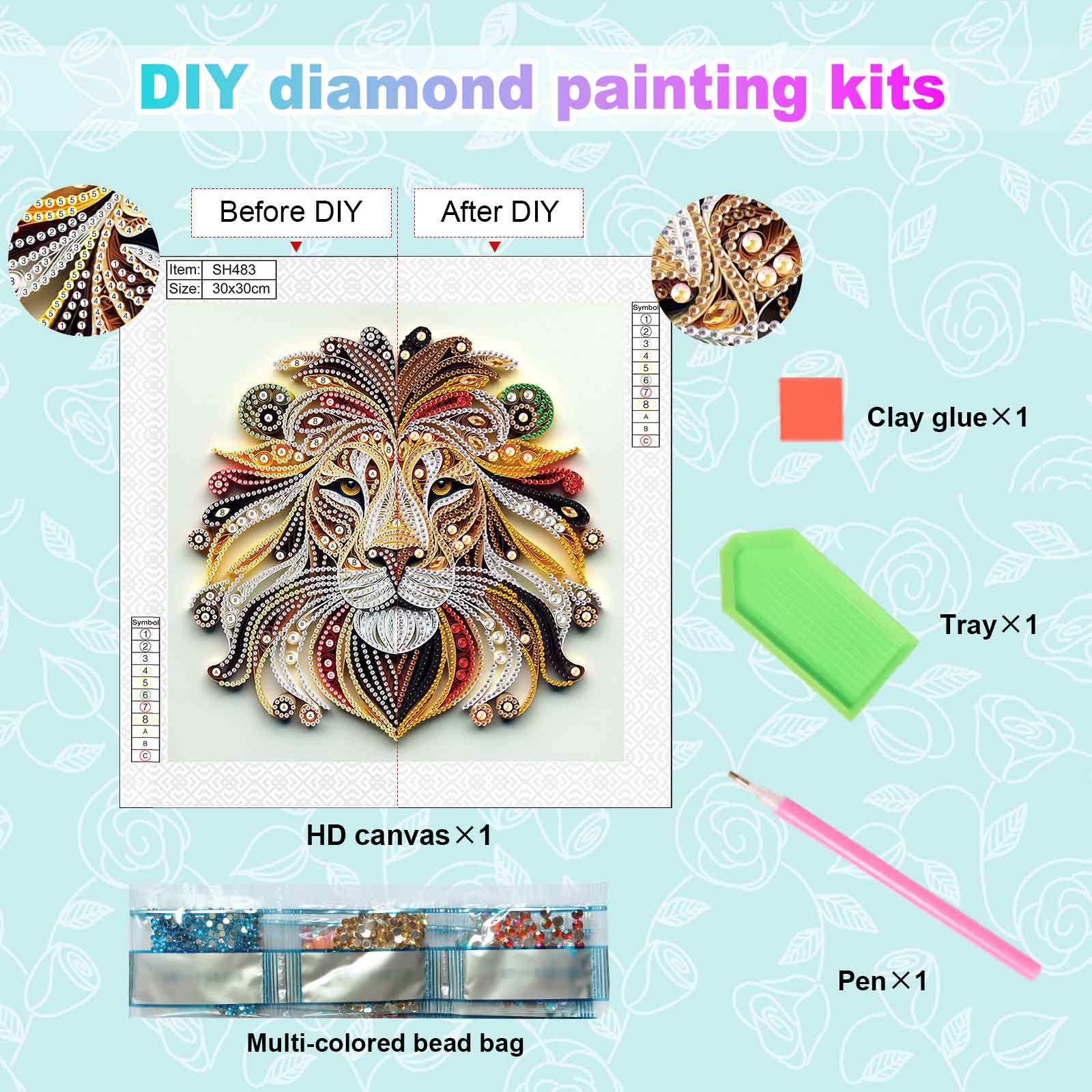 Special Shape Diamond Kits for - Art Craft Lion avis et prix