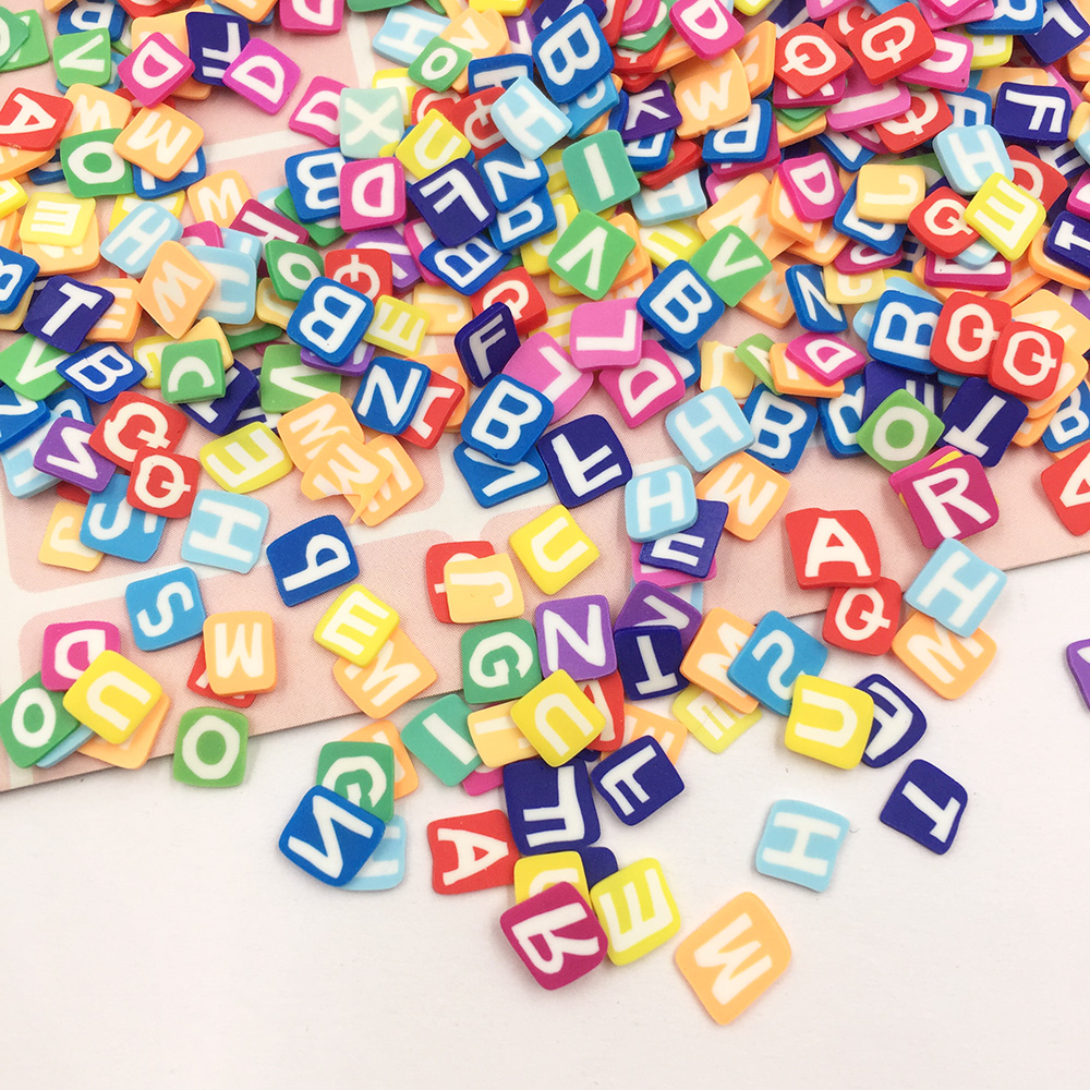 50g/lot 5mm Square Letters Sli - Art Craft Letter A avis et prix