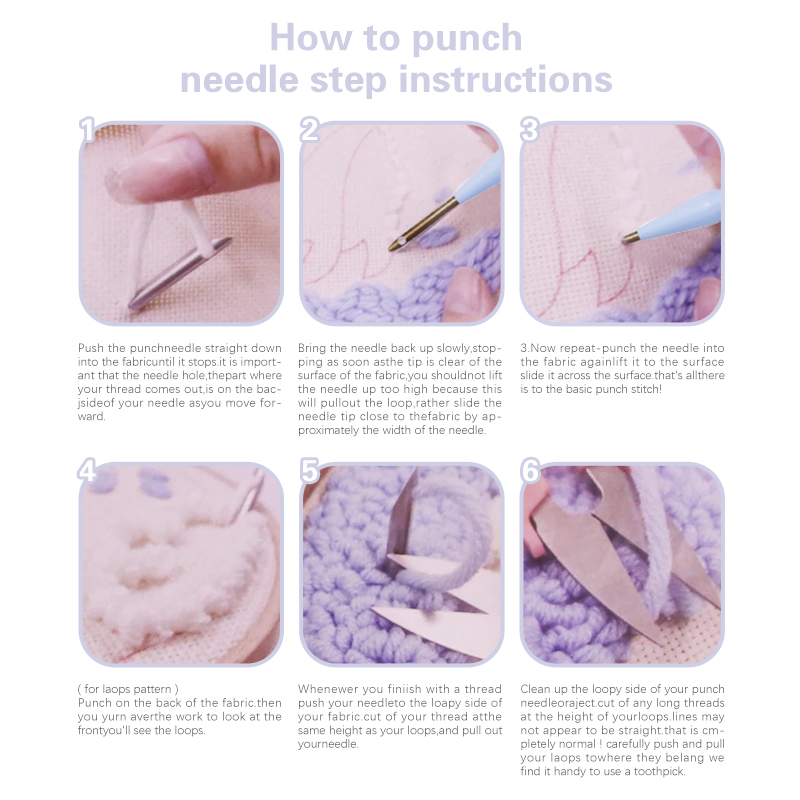 Punch Needle Kits Handicraft A - Art Craft Yarn avis et prix