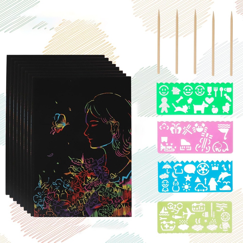 Scratch Paper Art Set, Black C - Art Craft Kits avis et prix