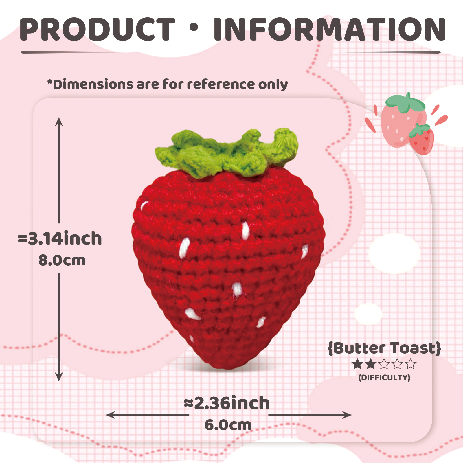 YAMAXIN 1PC Fruit Theme Croche - Art Craft Yarn avis et prix