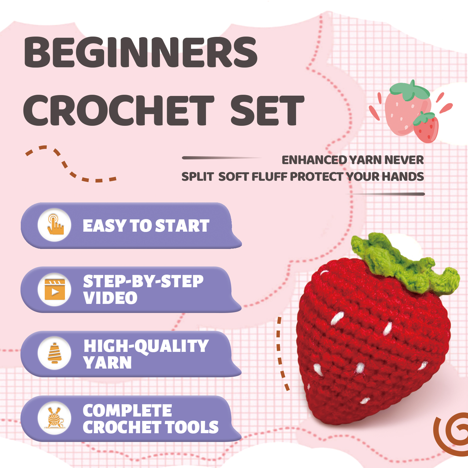 YAMAXIN 1PC Fruit Theme Croche - Art Craft Yarn avis et prix