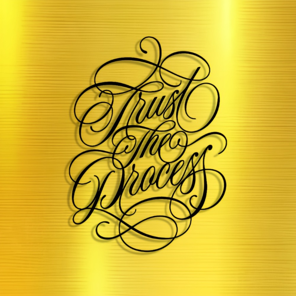 1pc Calligraphy Motto Phrase M - Art Craft Cafe avis et prix