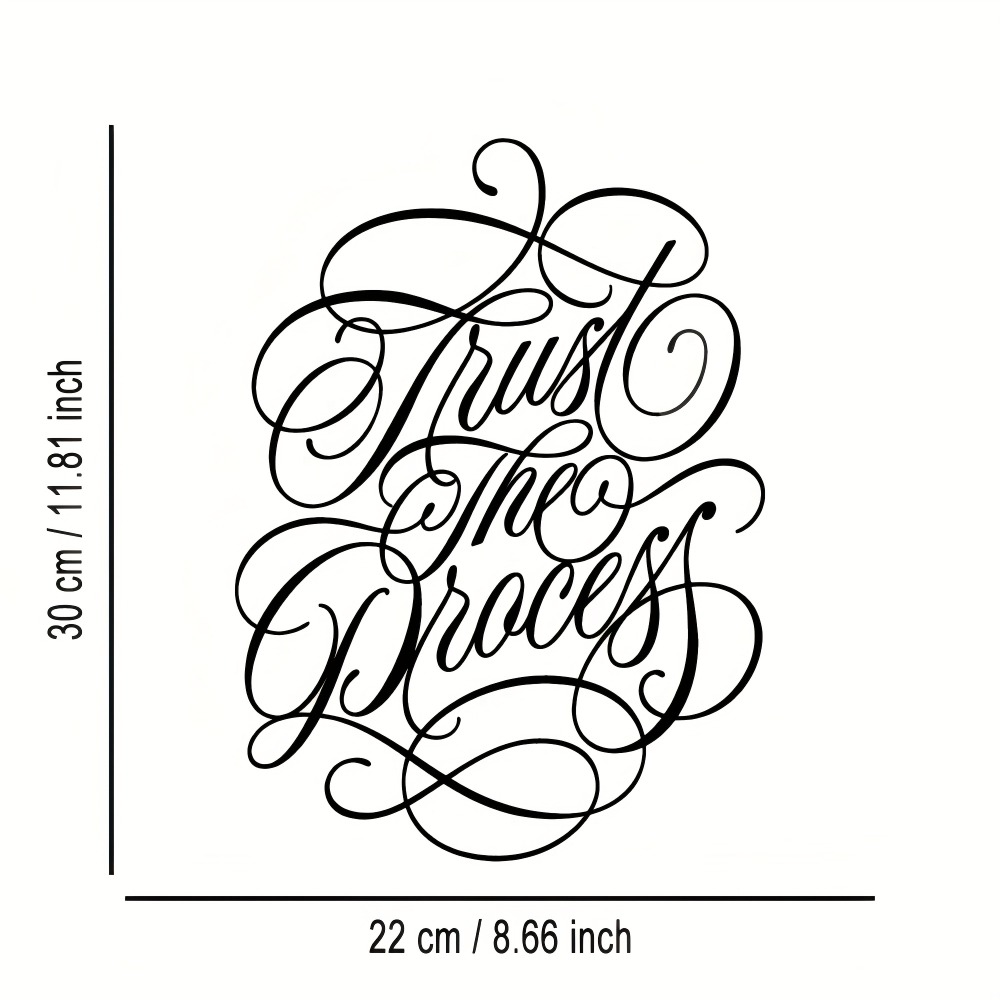 1pc Calligraphy Motto Phrase M - Art Craft Cafe avis et prix