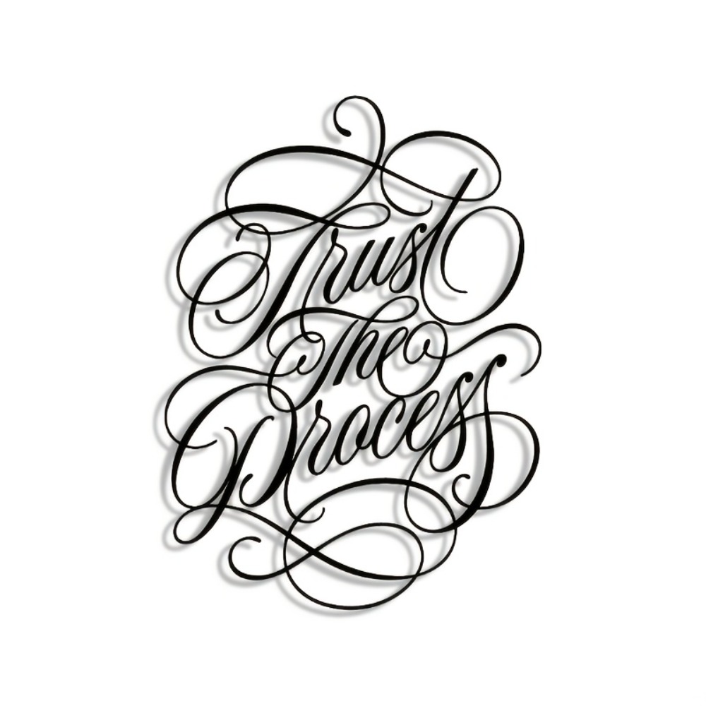 1pc Calligraphy Motto Phrase M - Art Craft Cafe avis et prix