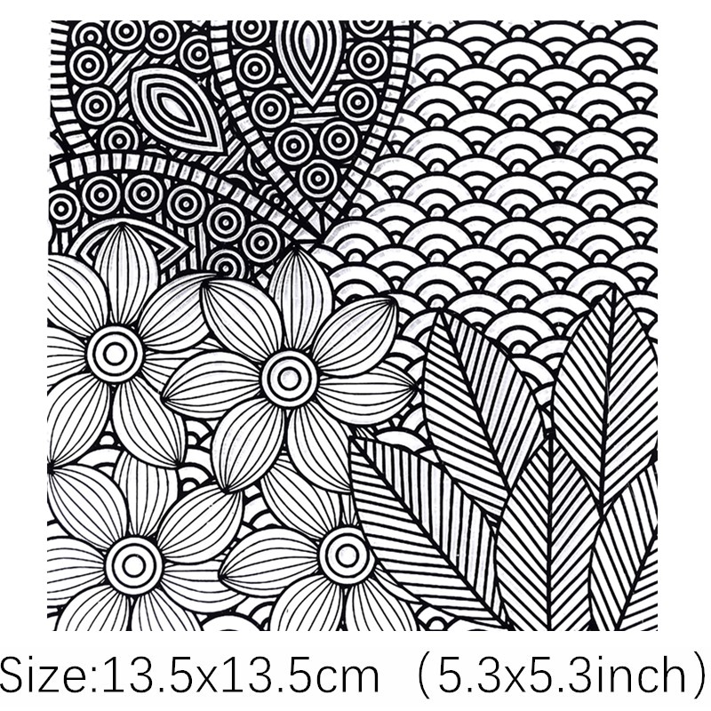 SNASAN Flowers Texture DIY Emb - Rubber Stamp Blank avis et prix