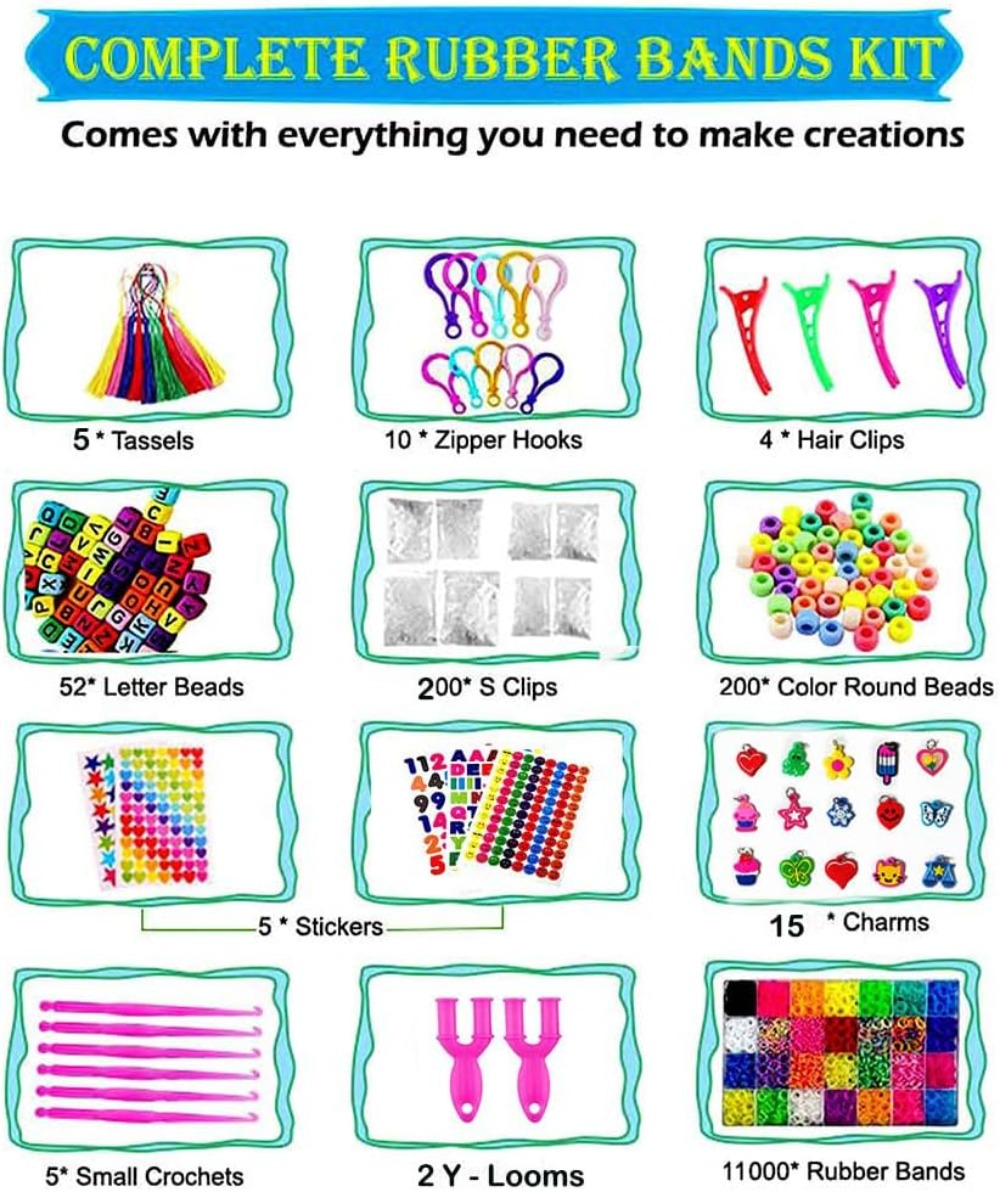 12080+ Loom Bands Set, Rubber  - Art Craft Idea avis et prix
