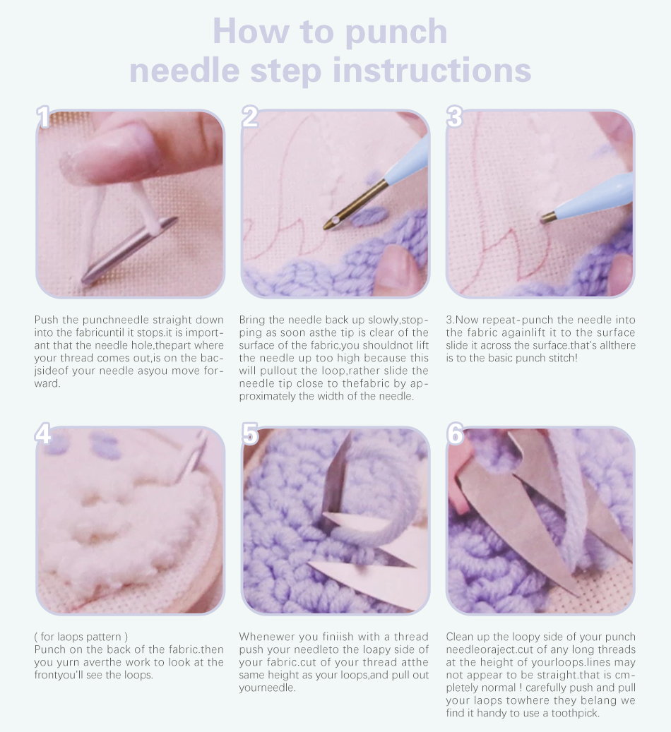 Punch Needle Embroidery Kit fo - Art Craft Yarn avis et prix
