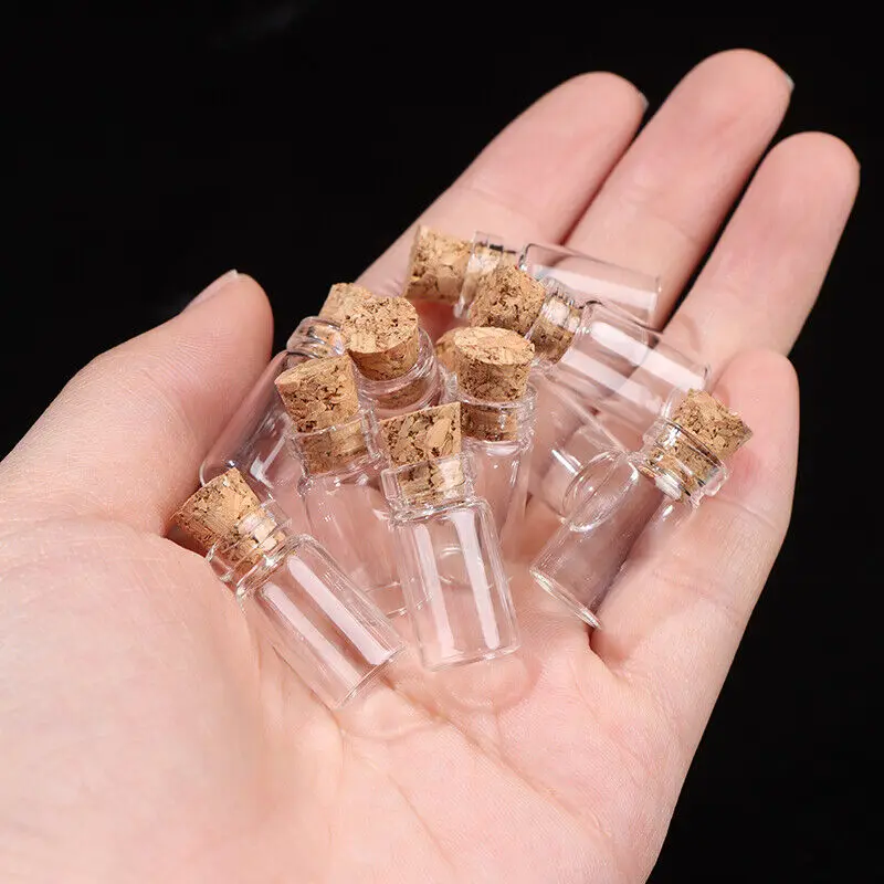 Small Glass Bottles with Cork  - Art Craft Letter A avis et prix