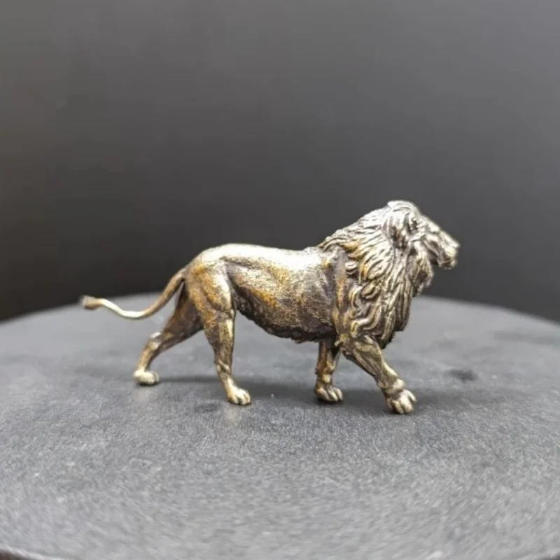 Mini Solid Brass Lion Sculptur - Art Craft Lion avis et prix