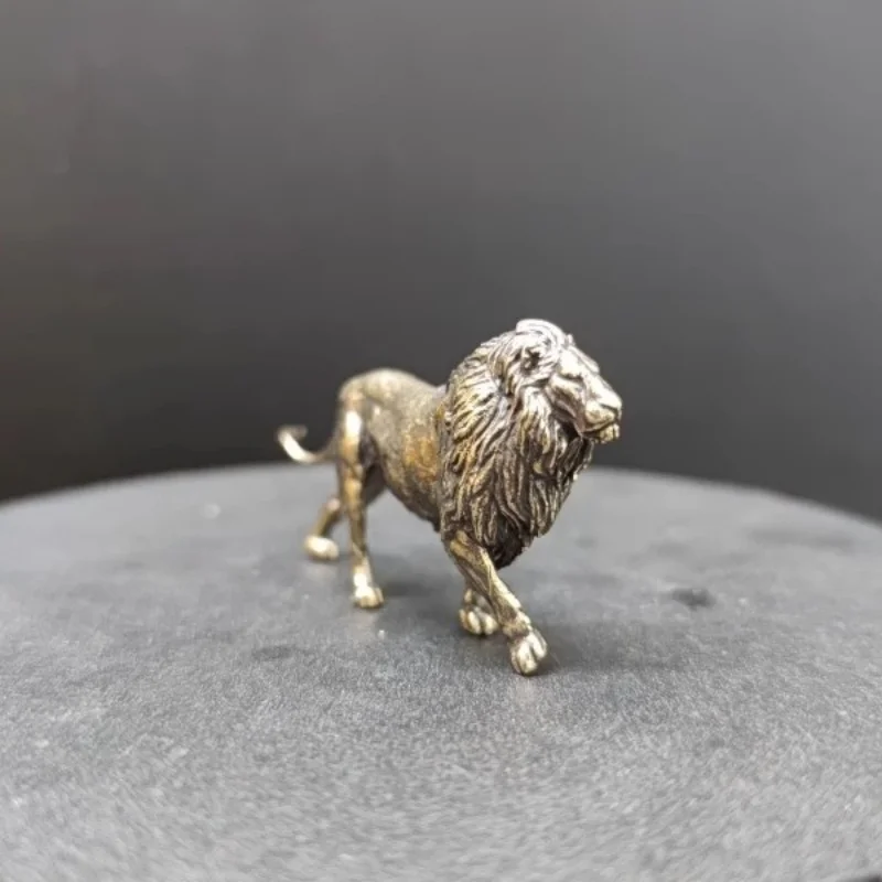 Mini Solid Brass Lion Sculptur - Art Craft Lion avis et prix