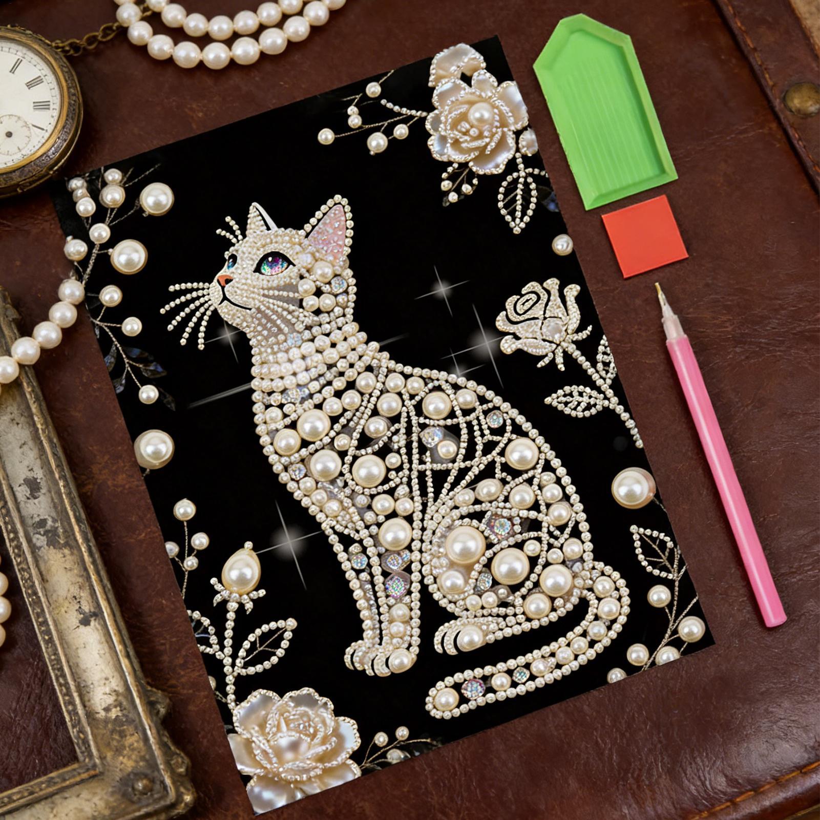 Cat Shape Pearl Painting Kits  - Art And Craft For Mother'S Day avis et prix