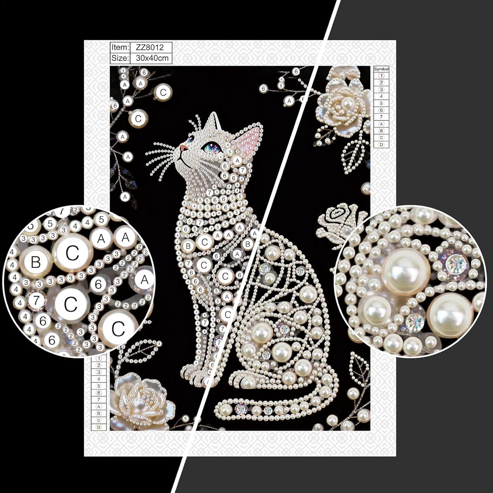 Cat Shape Pearl Painting Kits  - Art And Craft For Mother'S Day avis et prix