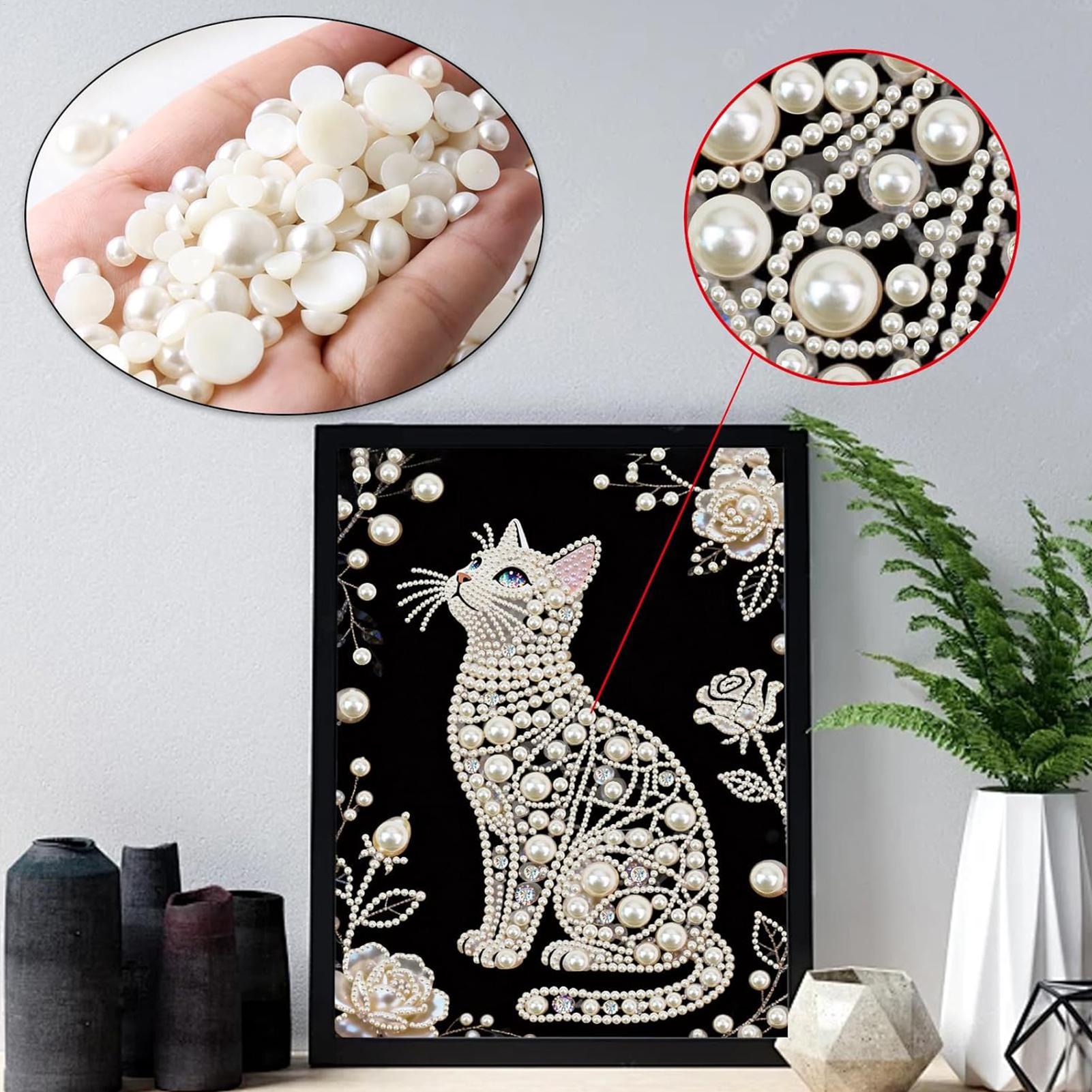 Cat Shape Pearl Painting Kits  - Art And Craft For Mother'S Day avis et prix
