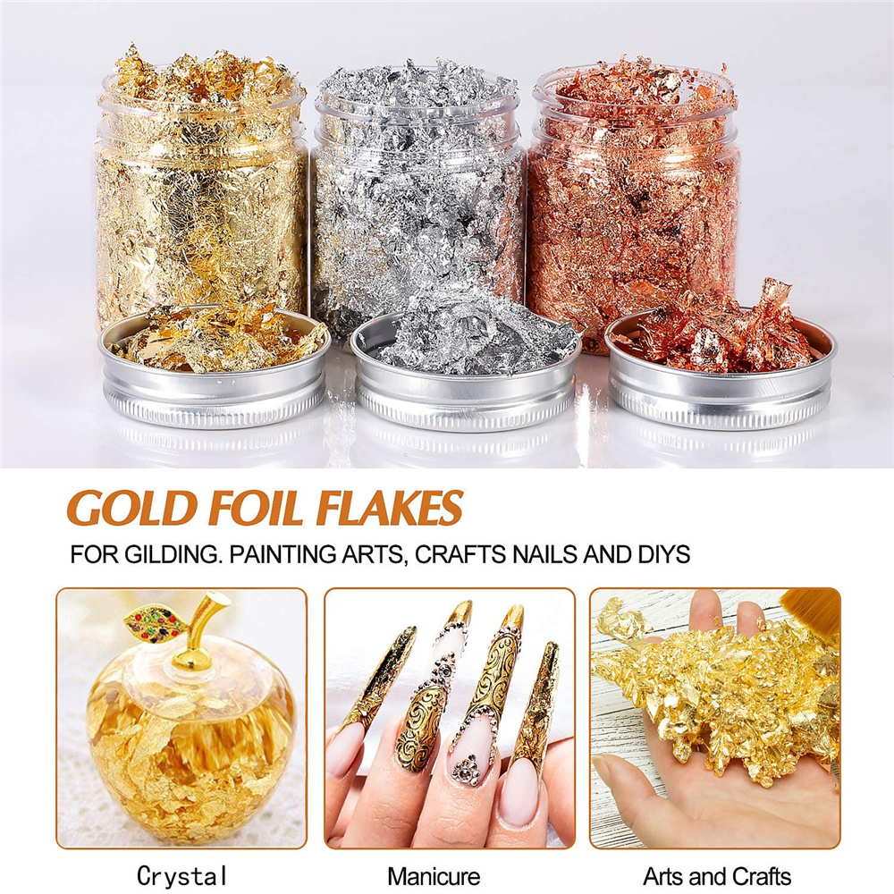 Imitation Rose Gold Silver Cop - Art Craft Leaves avis et prix