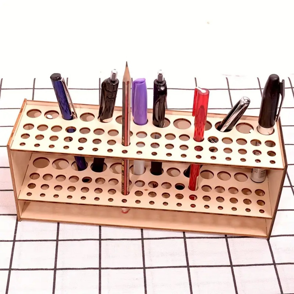 Wooden Brush Holder 67-Slot Pr - Art Craft Japan avis et prix