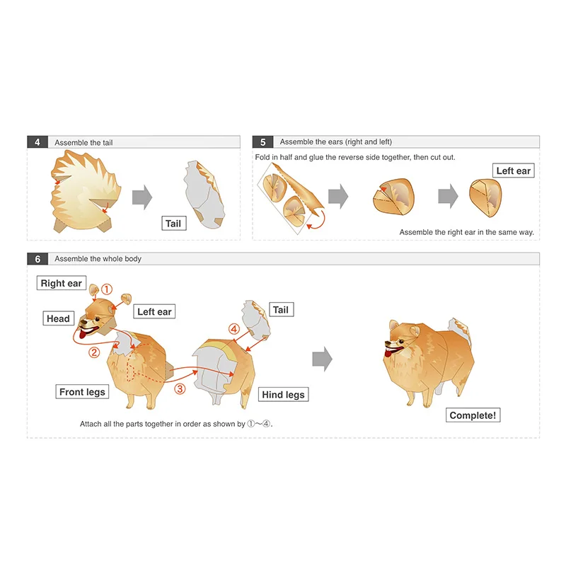 Pomeranian Dog Folding Origami - Art Craft Center avis et prix