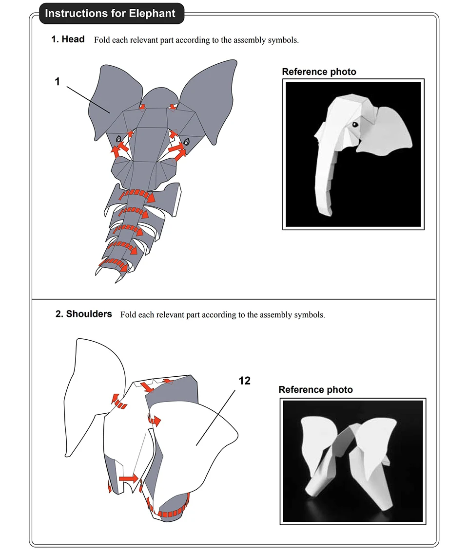 African Elephant Origami Art M - Art Craft Center avis et prix