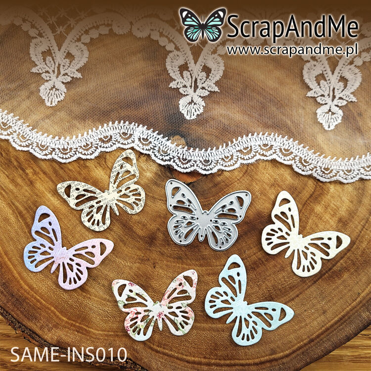 Butterfly Doily Flowers Frame  - Rubber Stamp Blank avis et prix