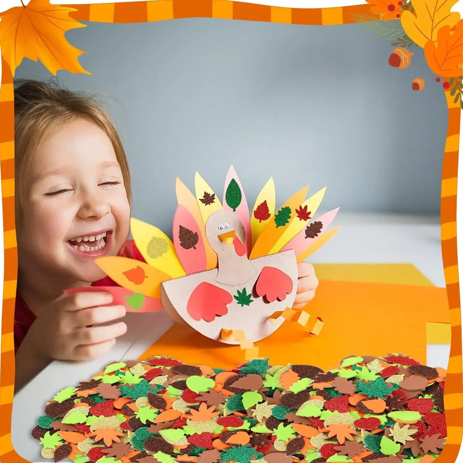 Thanksgiving, Fall Craft Kit F - Art Craft Leaves avis et prix