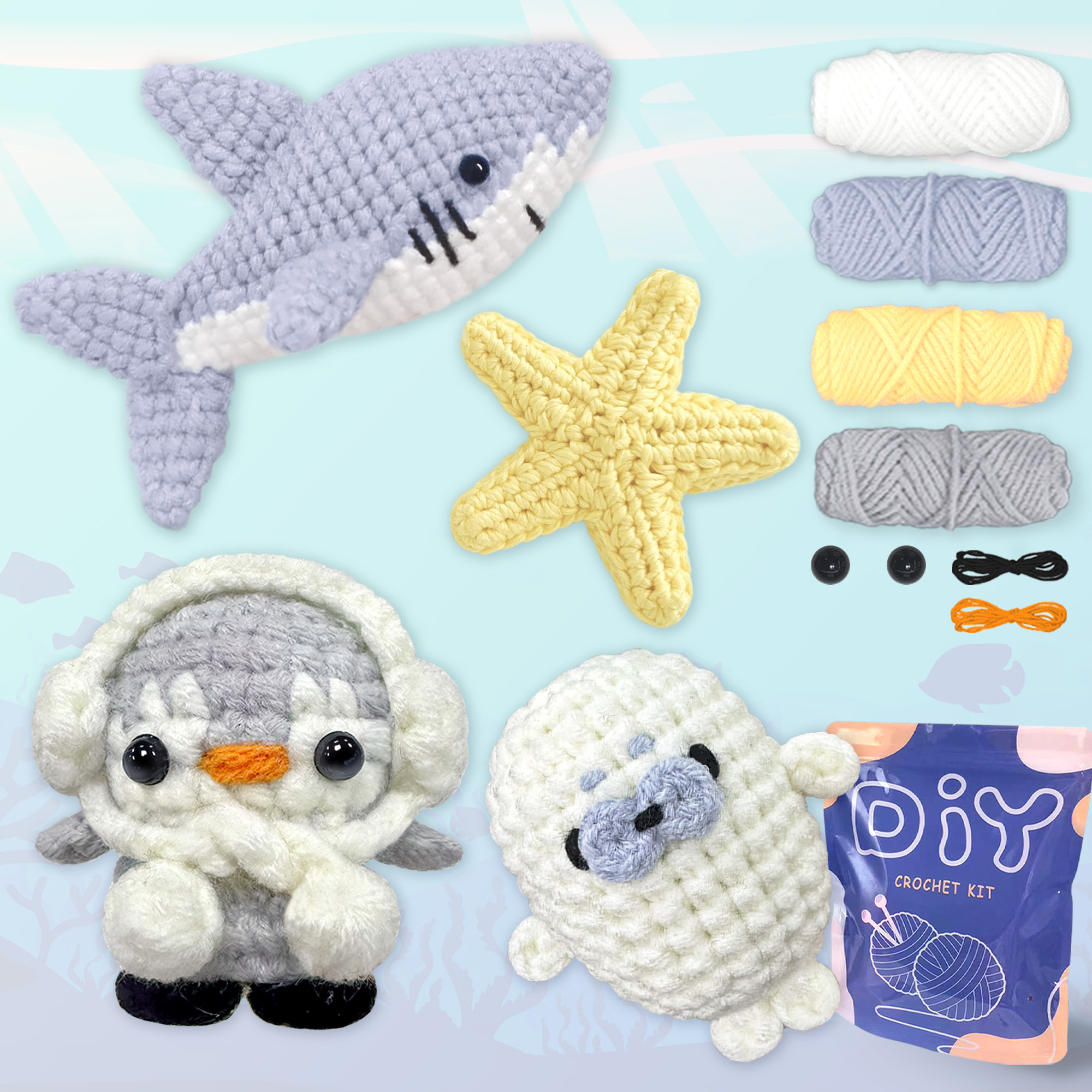 YAMAXIN 4PCS DIY Crochet Kit f - Art Craft Yarn avis et prix