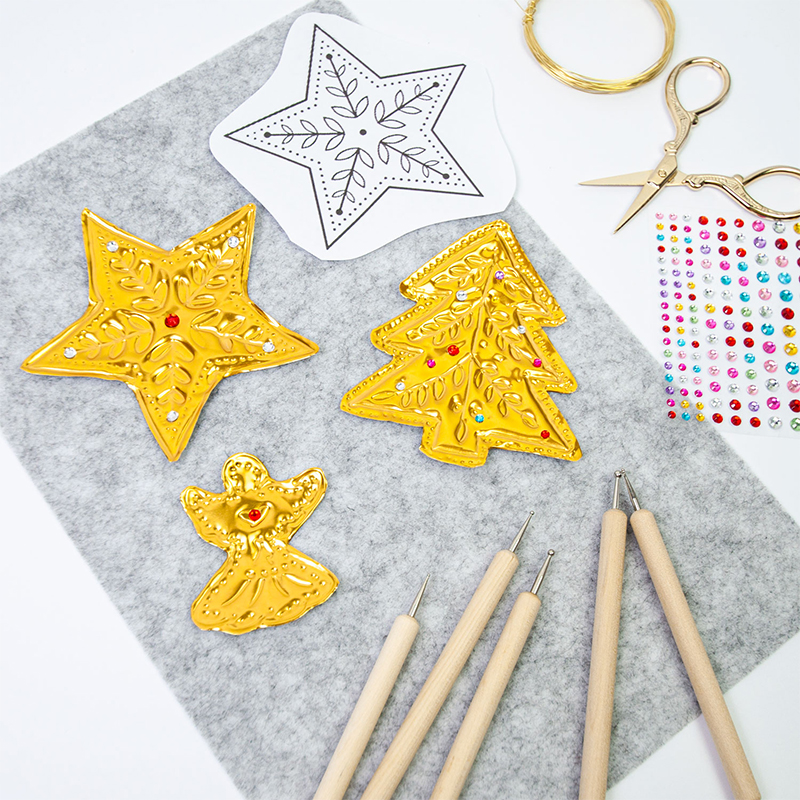 DIY Gold Foil Art Relief Chris - Art Craft Paper avis et prix