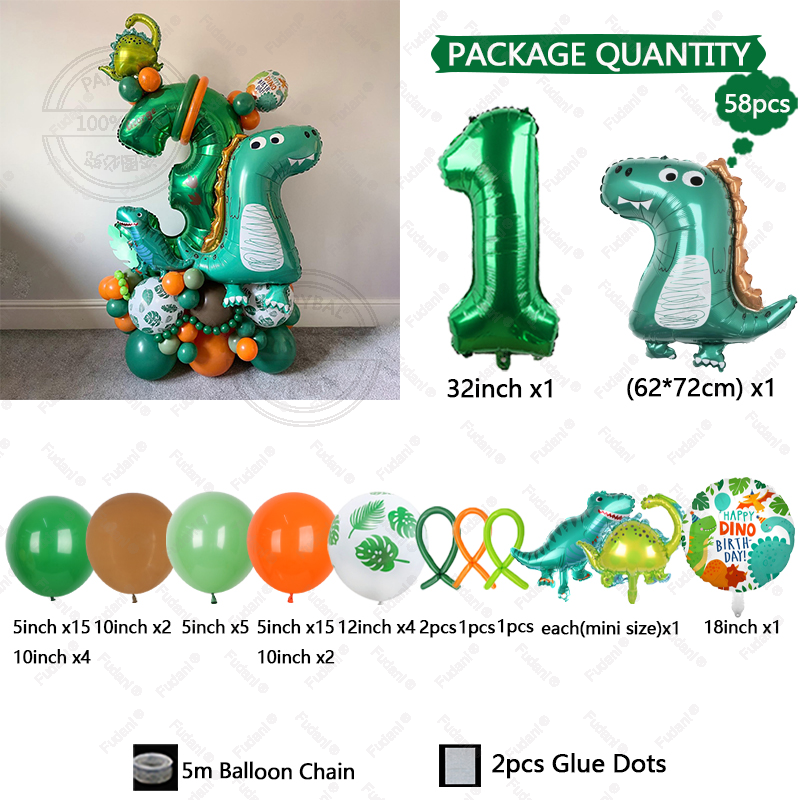 58pcs Carton Green Dinosaur Ba - Art Craft Dinosaur avis et prix