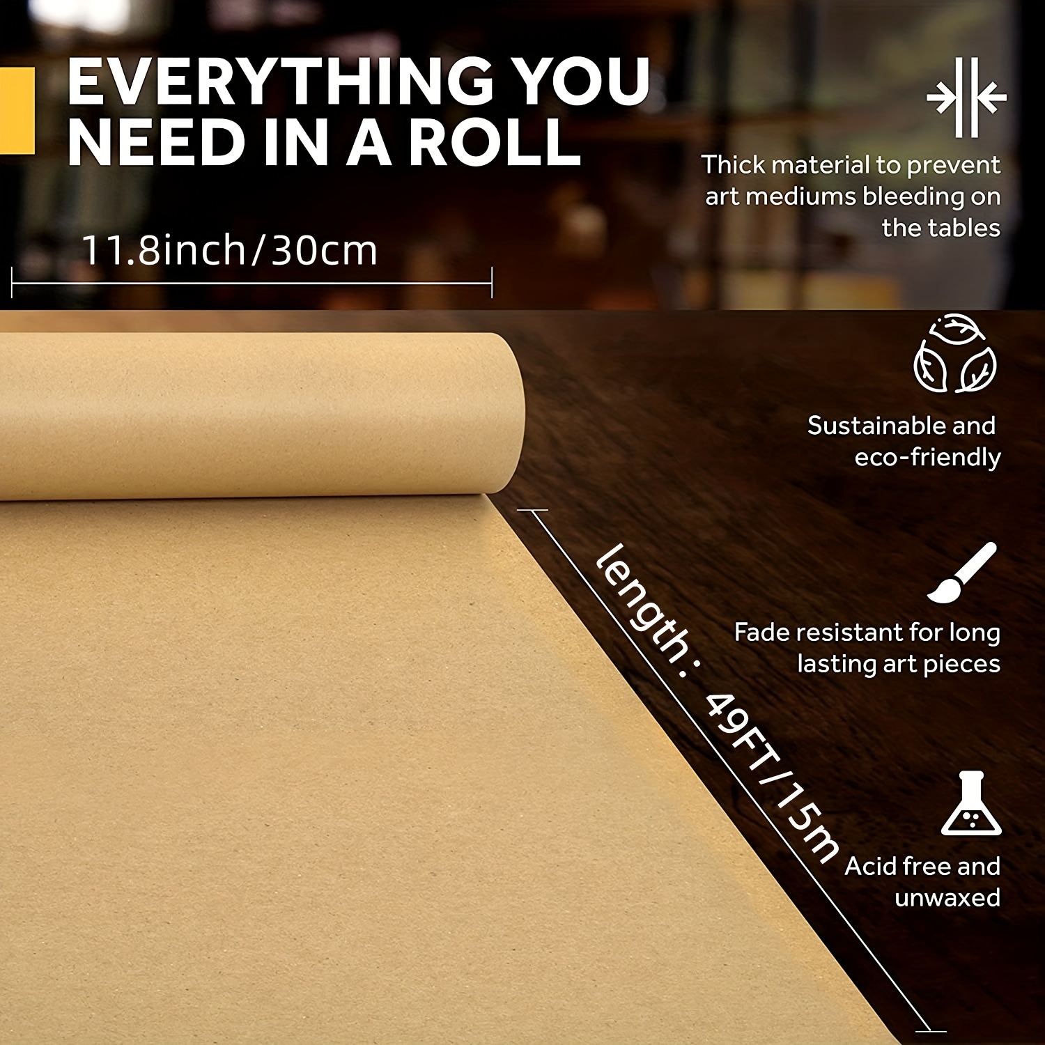 Kraft Paper Roll Ideal For Pac - Wallpaper Art And Craft avis et prix