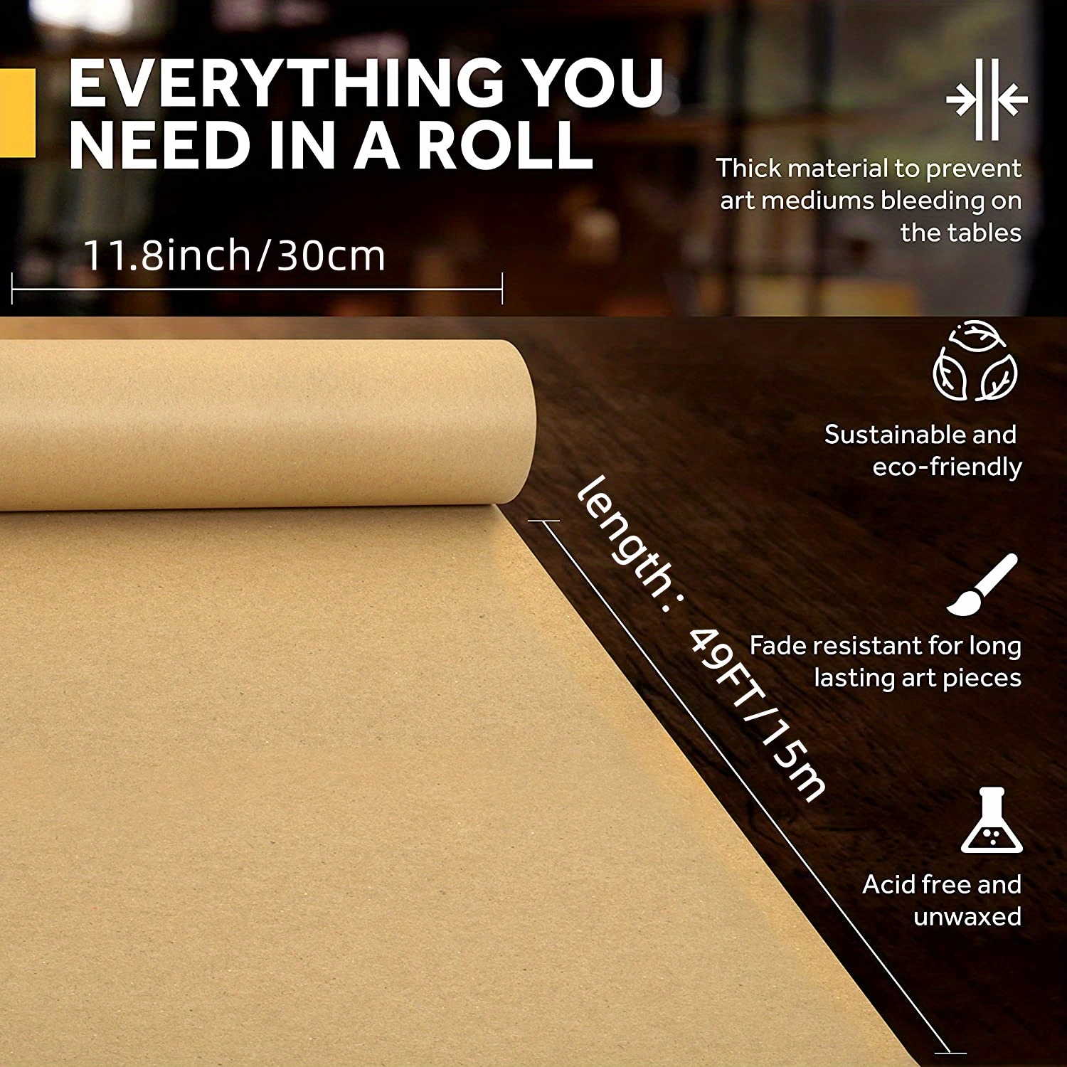 Kraft Paper Roll Ideal For Pac - Wallpaper Art And Craft avis et prix