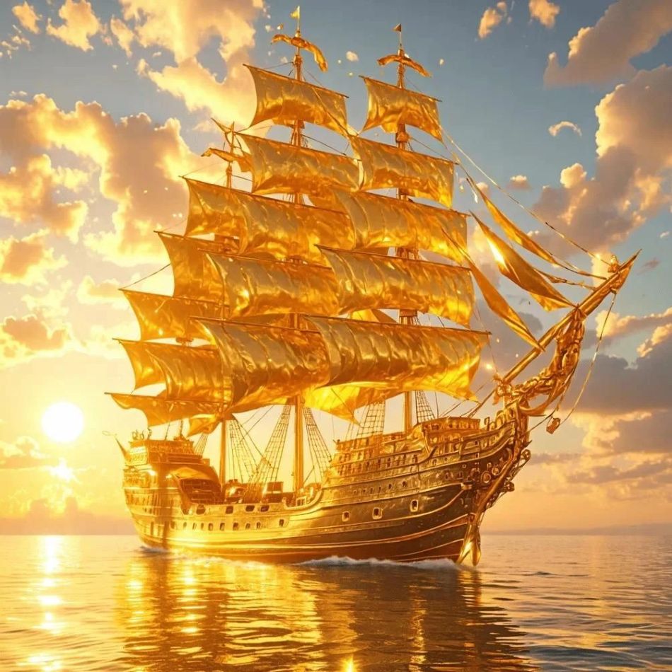RUOPOTY Golden Sailboat Diamon - Art Craft Idea avis et prix