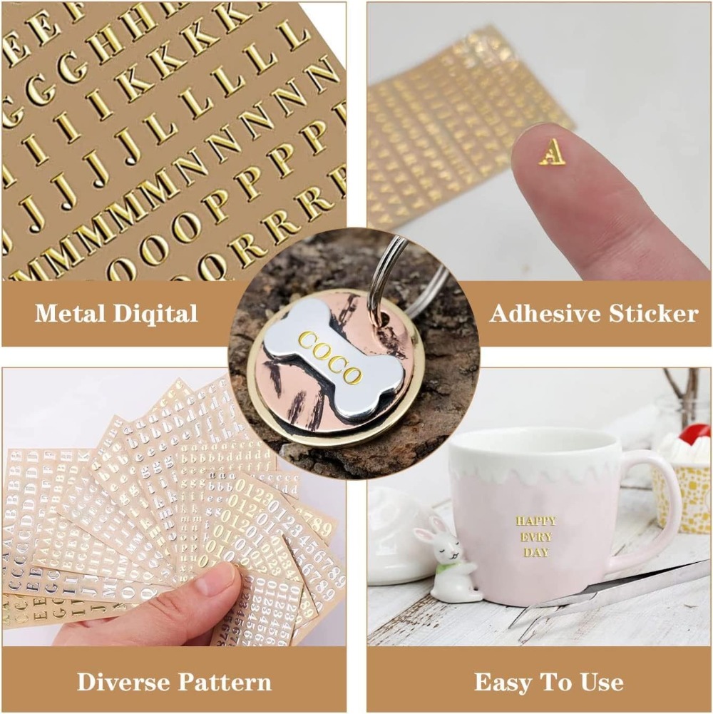 18 Sheets Mini Gold/Silver Gli - Art Craft Letter A avis et prix