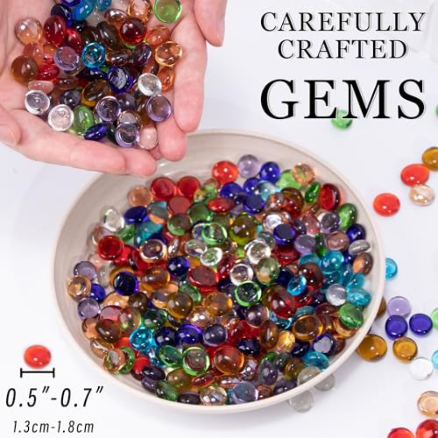 100PCS Mini Glass Gems, Mixed  - Art Craft Japan avis et prix