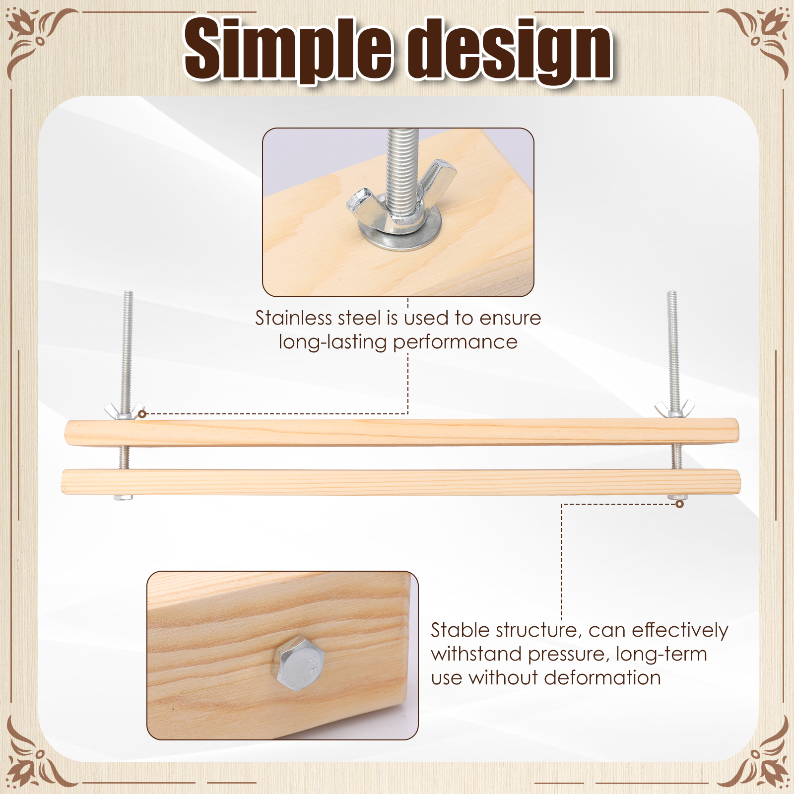 Wooden Book Press Kit DIY Gree - Bookbinding Supply Kit avis et prix
