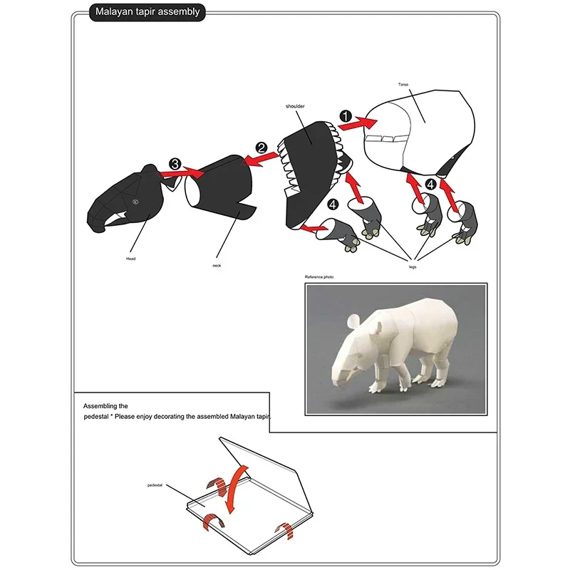 Malayan Tapir Origami Art Mini - Art Craft Center avis et prix
