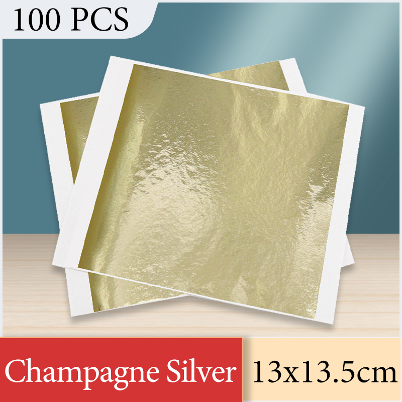 13x13.5cm Champagne Silver Foi - Art Craft Leaves avis et prix