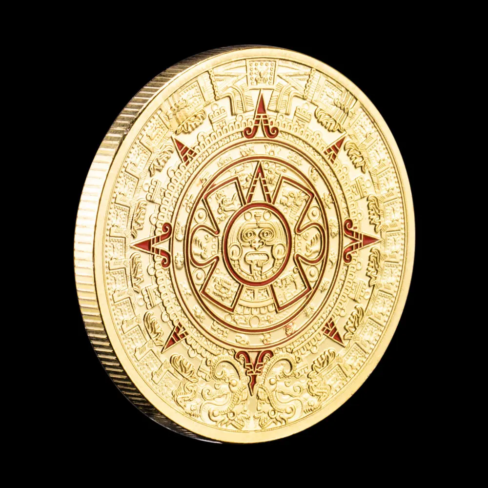 Gold Plated Mayan Aztec Calend - Art Craft Letter A avis et prix