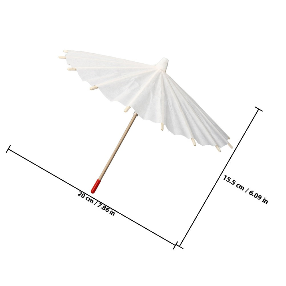 4Pcs DIY Paper Umbrella Blank  - Art Craft Umbrella avis et prix