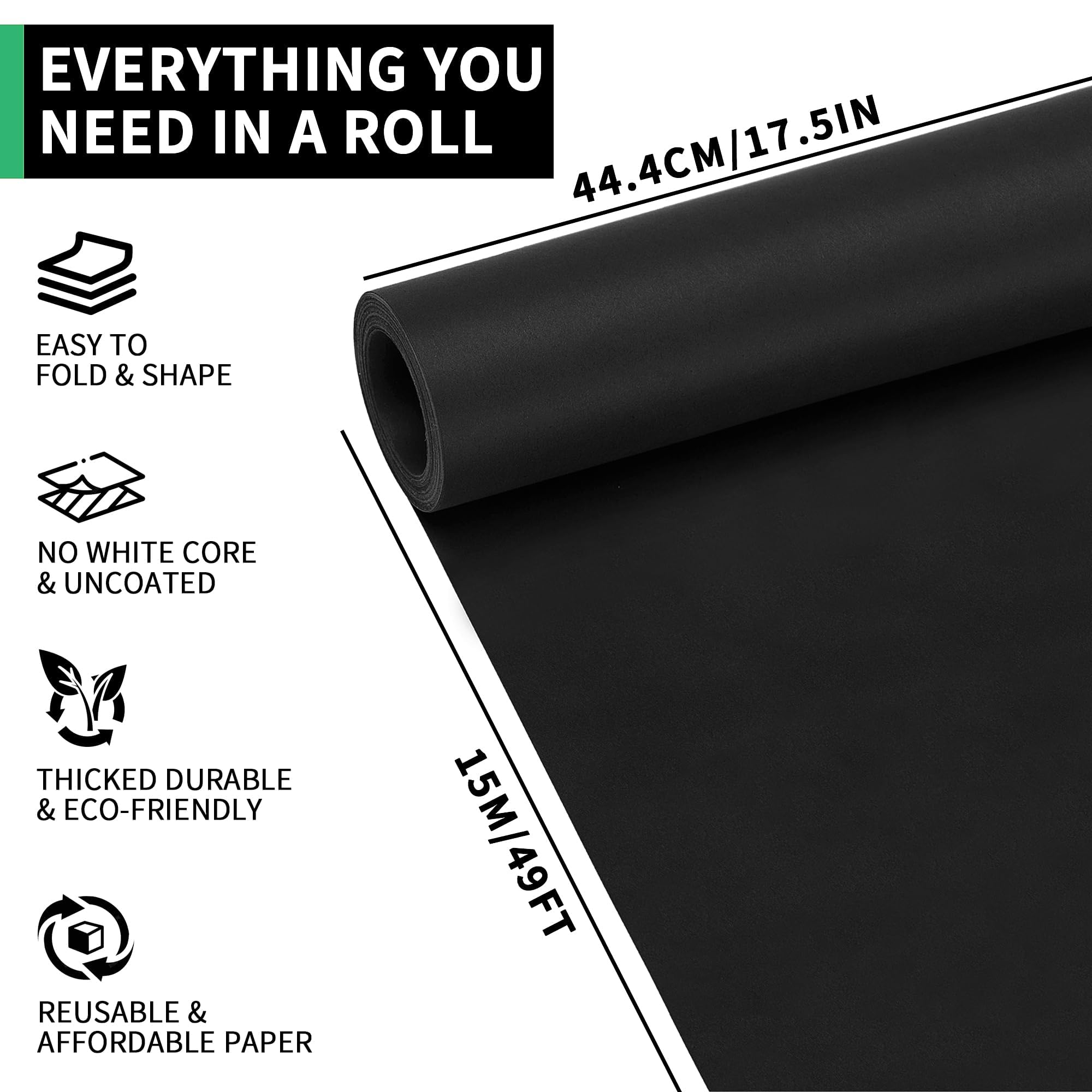kraft paper Black Wrapping Pap - Wallpaper Art And Craft avis et prix