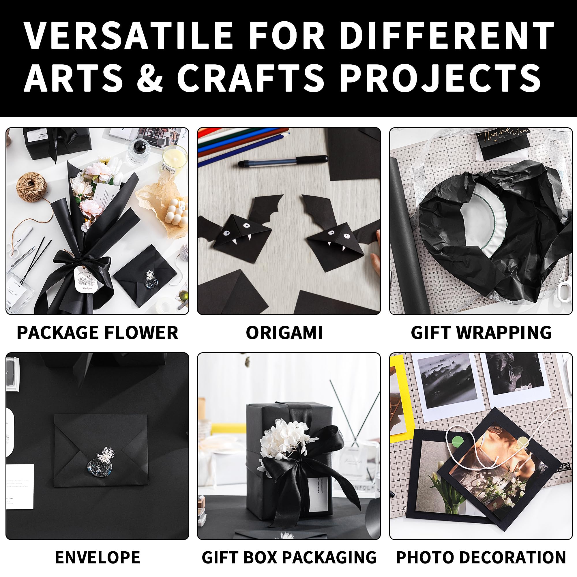 kraft paper Black Wrapping Pap - Wallpaper Art And Craft avis et prix