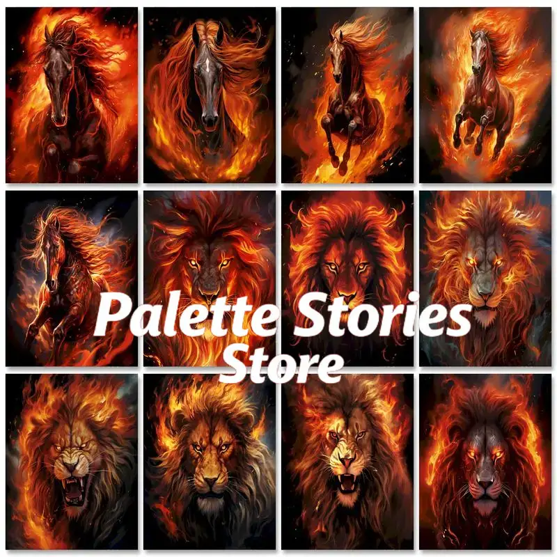 1PC frameless Paint By Numbers - Art Craft Lion avis et prix