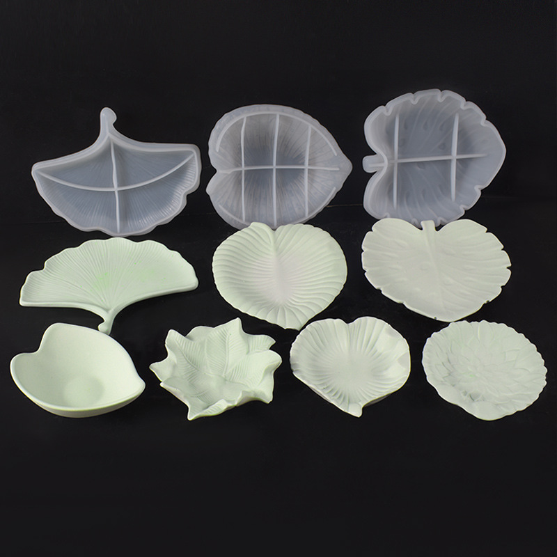 Plaster Cement DIY Leaf Dish M - Art Craft Leaves avis et prix