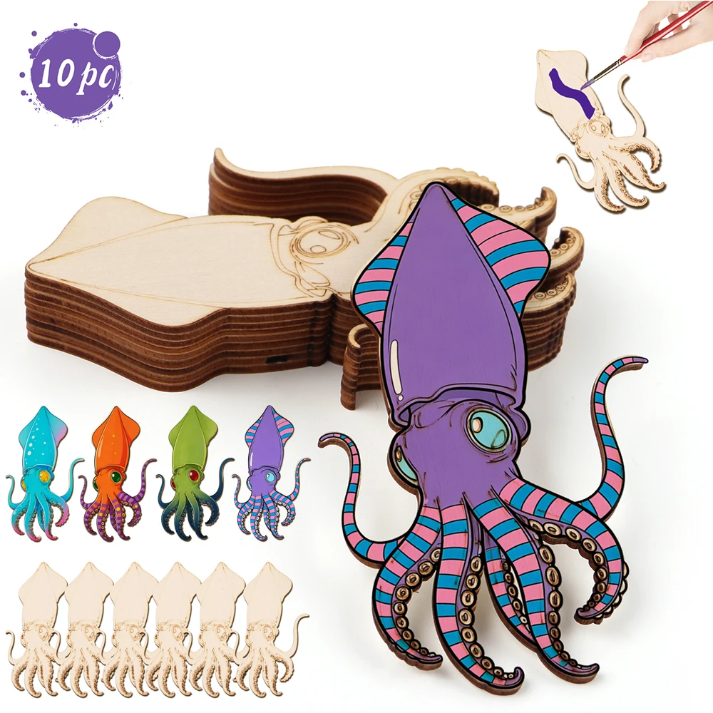 10pcs/set Unfinished Wood Craf - Art & Craft Toys For Kids avis et prix