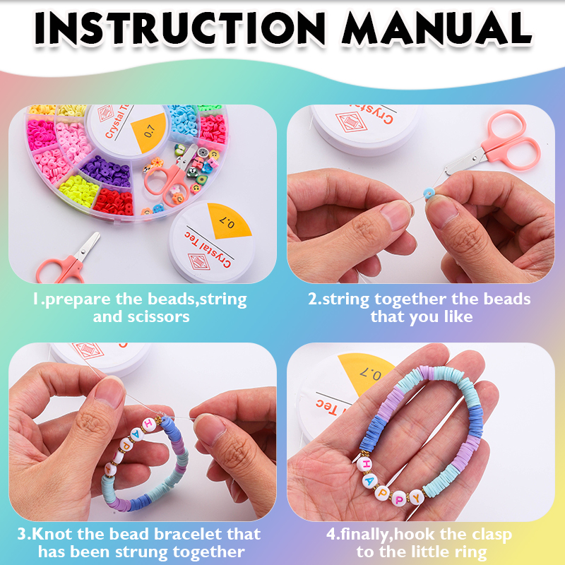 Clay Beads Bracelet Making Kit - Art Craft Letter A avis et prix