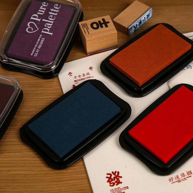 12 Colors Vintage Solid Color  - Rubber Stamp Blank avis et prix