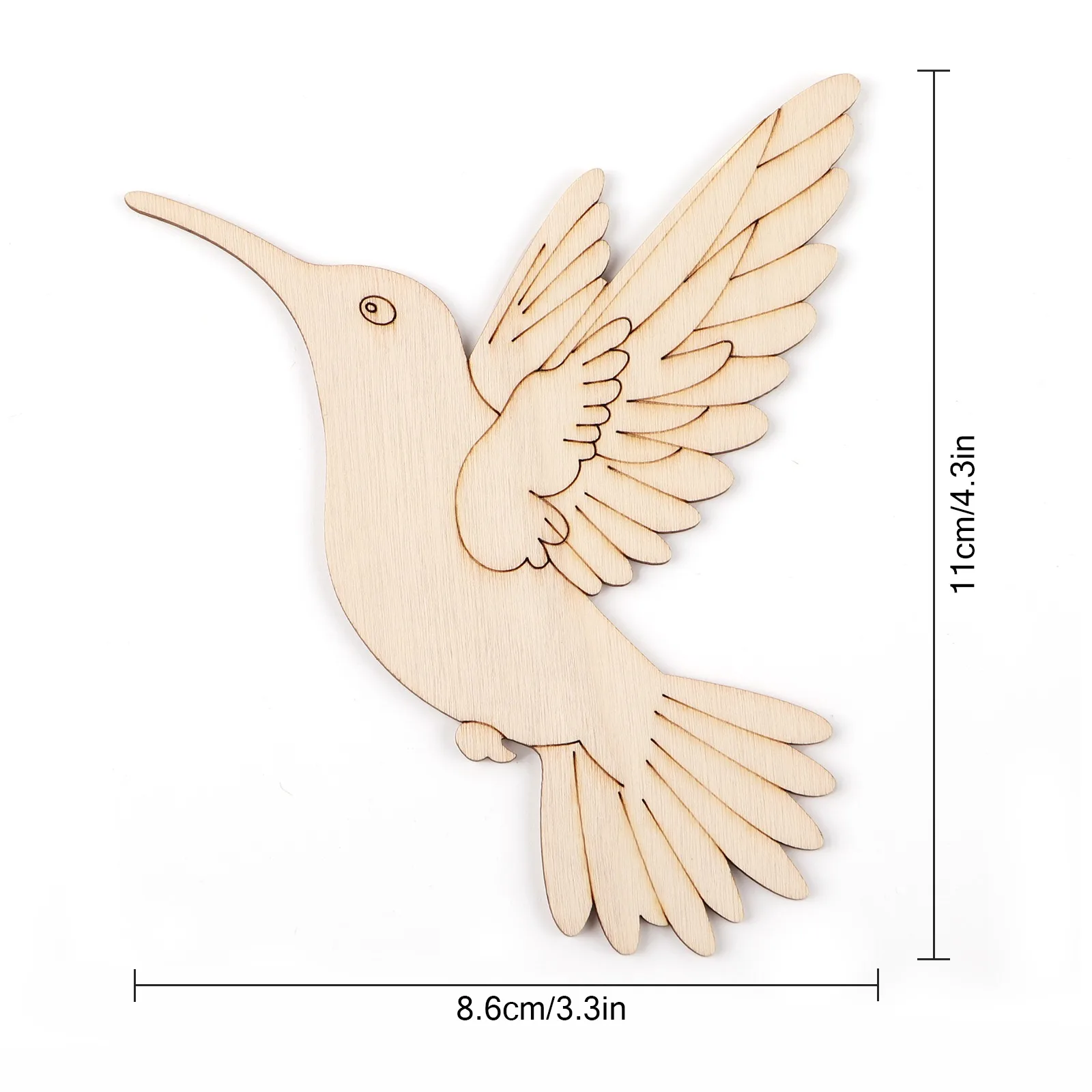 10pcs Unfinished Wood Animal B - Art & Craft Toys For Kids avis et prix