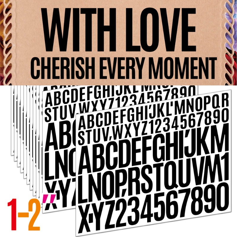 1+2 Inch Mixed Alphabet Number - Art Craft Letter A avis et prix